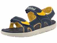 Timberland Perkins Row 2-Strap Sandale mit Klettverschluss, blau|gelb