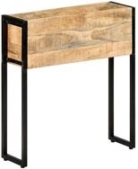 vidaXL Blumentopf Pflanzk&uuml;bel 60x20x68 cm Raues holz (1 St)