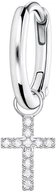 THOMAS SABO Single-Creole CR709-051-14, Zirkonia, Kreuz, Glauben, Religion