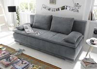 Black Red White Schlafsofa Liegefl&auml;che 160x200cm, Bezug anthrazit - 211x93x103