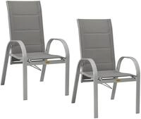 MERXX Gartensessel Amalfi Deluxe Gasdruckfeder (Set, 2-St), 2er Set, Alu/Textil,