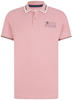 TOM TAILOR Poloshirt mit Logoschriftzug, rosa