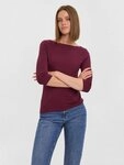 Vero Moda 3/4-Arm-Shirt VMPANDA MODAL 3/4 TOP JRS NOOS Baumwollmischung,...