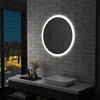 vidaXL Spiegel Badezimmerspiegel mit LED 80 cm Badspiegel