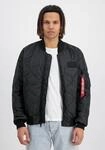 Bomberjacke ALPHA INDUSTRIES "MA-1 ALS", Herren, Gr. M, schwarz, Obermaterial: 100%