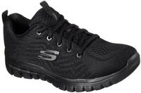 Sneaker SKECHERS "GRACEFUL - GET CONNECTED", Damen, Gr. 39, schwarz, Textil, Schuhe