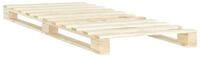 vidaXL Bett, Palettenbett Massivholz Kiefer 90&times;200 cm