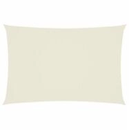 vidaXL Sonnensegel Sonnensegel Oxford-Gewebe Rechteckig 2x4 m Creme, (1-tlg)