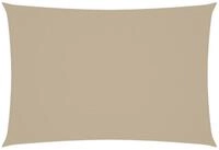 vidaXL Sonnensegel, Sonnenschirm Oxford-Gewebe Rechteckig 2,5x4,5 m Beige