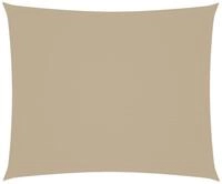 vidaXL Sonnensegel Sonnensegel Oxford-Gewebe Rechteckig 4x6 m Beige, (1-tlg)