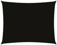 vidaXL Sonnensegel Sonnensegel Oxford-Gewebe Rechteckig 2x3,5 m Schwarz, (1-tlg)