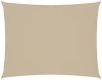 vidaXL Sonnensegel, Sonnenschirm Oxford-Gewebe Rechteckig 3x4,5 m Beige
