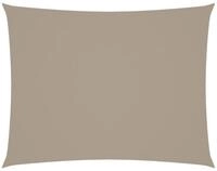 vidaXL Sonnensegel, Sonnenschirm Oxford-Gewebe Rechteckig 3x4,5 m Taupe