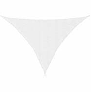 vidaXL Sonnensegel Sonnensegel Oxford-Gewebe Dreieckig 3x4x5 m Wei&szlig;, (1-tlg)
