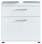 trendteam Waschbeckenschrank Monte Waschbeckenunterschrank wei&szlig; Hochglanz,...