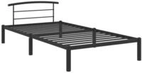 vidaXL Bettgestell, Bettrahmen Schwarz Metall 90x200 cm