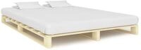vidaXL Bett, Palettenbett Massivholz Kiefer 180&times;200 cm