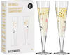 Ritzenhoff Goldnacht Champagnergläser 205 ml 2er Set Herzen