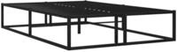 vidaXL Bettgestell, Bettrahmen Schwarz Metall 120x200 cm