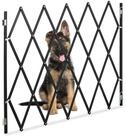 relaxdays Universalschutzgitter Ausziehbares Hundeabsperrgitter schwarz (1 St)