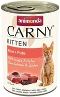 Animonda Carny Kitten mit Rind + Pute 400 g - 12 St&uuml;ck, Nassfutter f&uuml;r: Katze