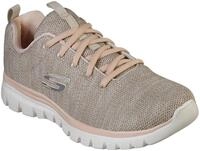 Sneaker SKECHERS "Graceful - Twisted Fortune", Damen, Gr. 42, beige (beige, rosa),