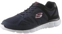 Sneaker SKECHERS "VERSE-FLASH POINT", Herren, Gr. 39, blau (nvbk navy), Leder,