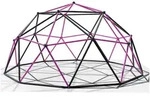 VESKA Kletterger&uuml;st Dome Climber Kinder Kletterkuppel Geodome Metall grau|rosa &Oslash;