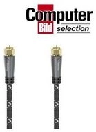 Hama SAT-Anschlusskabel, F-Stecker - F-Stecker, Metall, vergoldet, 3,0 m,...