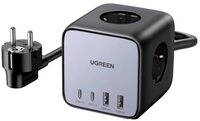 UGREEN DigiNest Cube USB Ladeger&auml;t 65 W Schutzkontakt-Steckdose, 2x USB-A, 2x