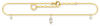 THOMAS SABO Fußkette weißer Stein, AK0027-414-14-L27V gelb|goldfarben