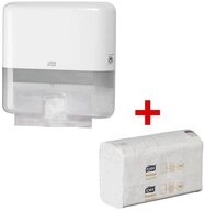 TORK Papiertuchspender 1 Handtuchspender Xpress&reg; H2 Mini wei&szlig; +...