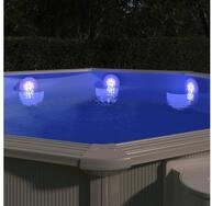 vidaXL Stehlampe vidaXL Unterwasser-LED-Poollampe mit Fernbedienung Wei&szlig;