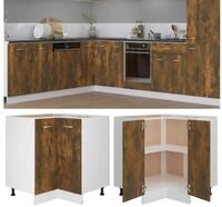 vidaXL K&uuml;chenbuffet vidaXL K&uuml;chenschrank Lyon R&auml;uchereiche 75,5x75,5x81,5 cm