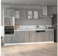 vidaXL K&uuml;chenbuffet vidaXL Unterschrank Lyon Grau Sonoma 60x46x81,5 cm...