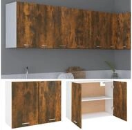 vidaXL H&auml;ngeschrank Wandh&auml;ngeschrank R&auml;uchereiche 80x31x60 cm Holzwerkstoff