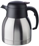 APS Isolierkanne Classic, 1 l, Einhandautomatik, doppelwandiger Edelstahl