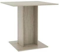 vidaXL Esstisch, Esszimmertisch Sonoma-Eiche 80x80x75 cm Holzwerkstoff