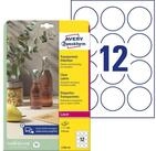 Avery Zweckform Etiketten Etiketten A4 60mm 25 Bogen/300 Etiketten transparent