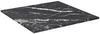 vidaXL Tischplatte, Schwarz 30x30 cm 6 mm Hartglas in Marmoroptik