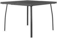 vidaXL Gartentisch, Outdoor Tisch Anthrazit 100x100x72 cm Stahlgitter