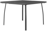 vidaXL Gartentisch Gartentisch Anthrazit 100x100x72 cm Stahlgitter (1-St)