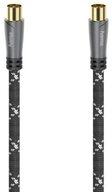Hama Antennen-Kabel, Koax-Stecker - Koax-Kupplung, Metall, verg., 1,5 m, Audio-...