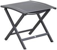 LC Garden Polsterhocker Unicamo Hocker Textilen anthrazit/anthrazit Fu&szlig;bank