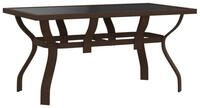 vidaXL Gartentisch 140 x 70 x 70 cm Gartentisch Braun und Schwarz 140x70x70 cm...