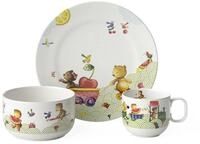 Villeroy & Boch Kindergeschirr-Set Kiddys Geschirr (3-tlg), 1 Personen, Porzellan,