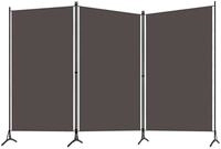 vidaXL Raumteiler, 3-tlg. Paravent Anthrazit 260x180 cm