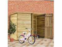 vidaXL Garden Bike Shed Wood 232x110x170cm