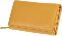Mika G&uuml;rteltasche Damengeldb&ouml;rse Leder ca 15x 10,5x4,5cm gelb