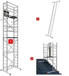 ALTEC Aluminium Fahrger&uuml;st AluCombine&reg; 3.0, Alu Fahrger&uuml;st mit 4 Laufrollen &